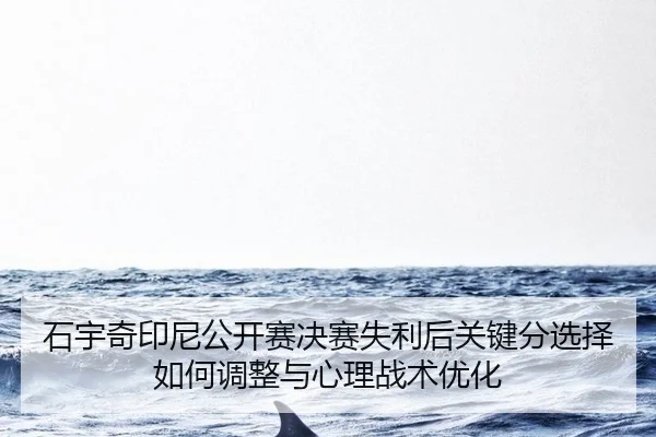 石宇奇印尼公开赛决赛失利后关键分选择如何调整与心理战术优化